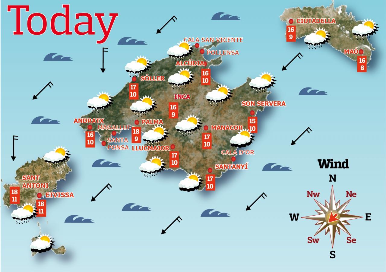 Mallorca Weather Forecast for Friday April 16